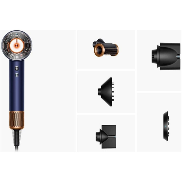 Фен Dyson Supersonic Nural Straight+Wavy (Prussian Blue/Rich Copper) (122612-01)